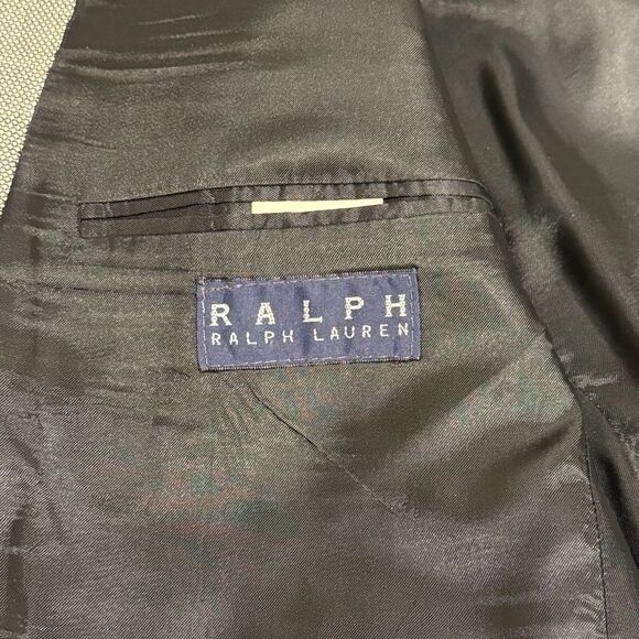 Ralph Lauren Mens Gray 3 Button Front Suit Jacket Pure New Wool Size 46R - Picture 5 of 13